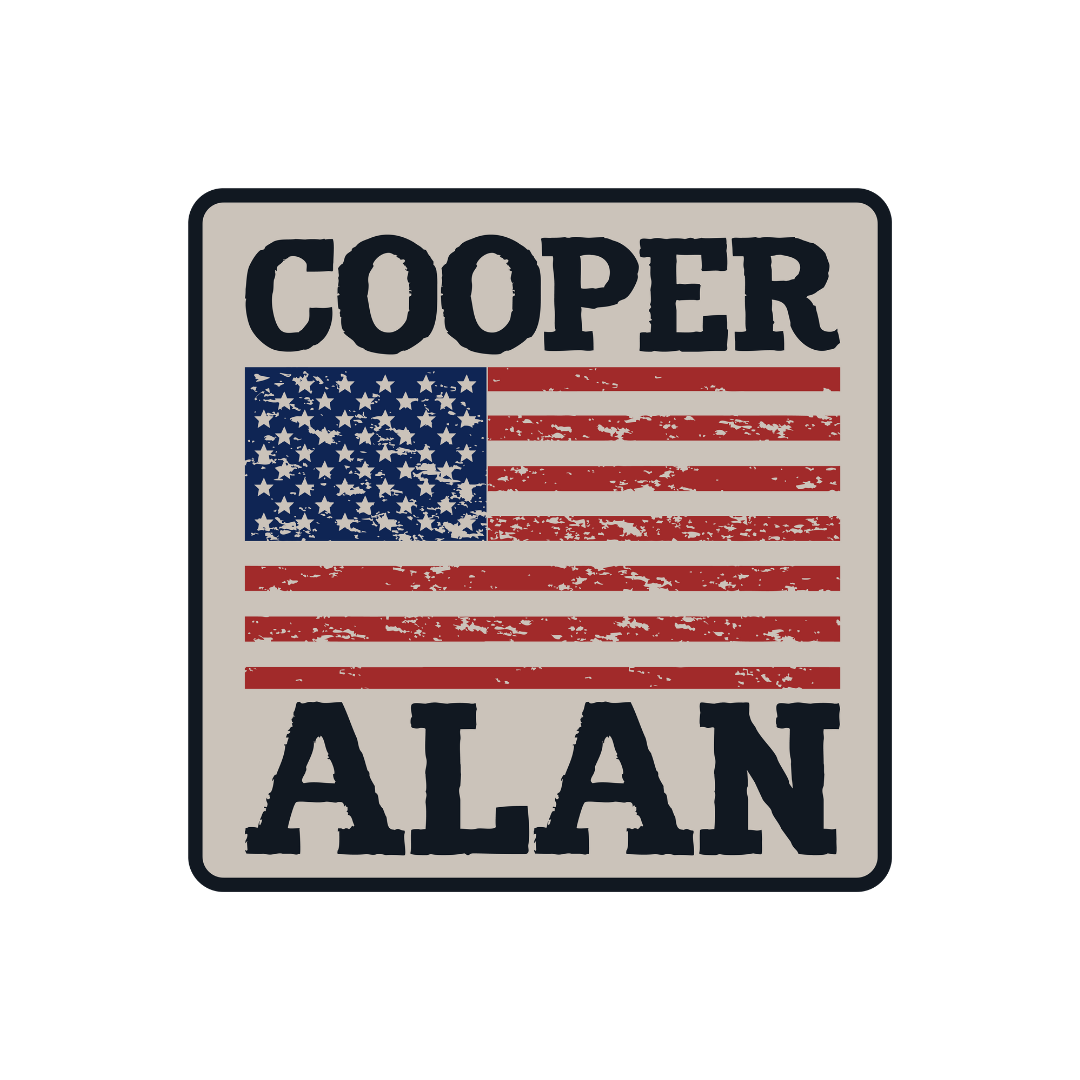 Cooper Alan Flag Sticker