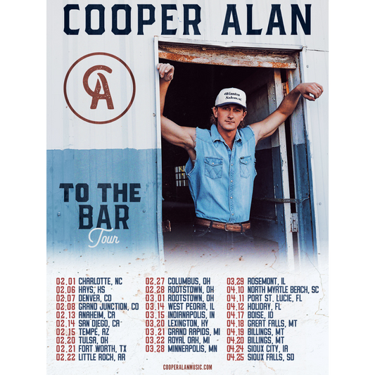 To The Bar 2025 Tour Poster